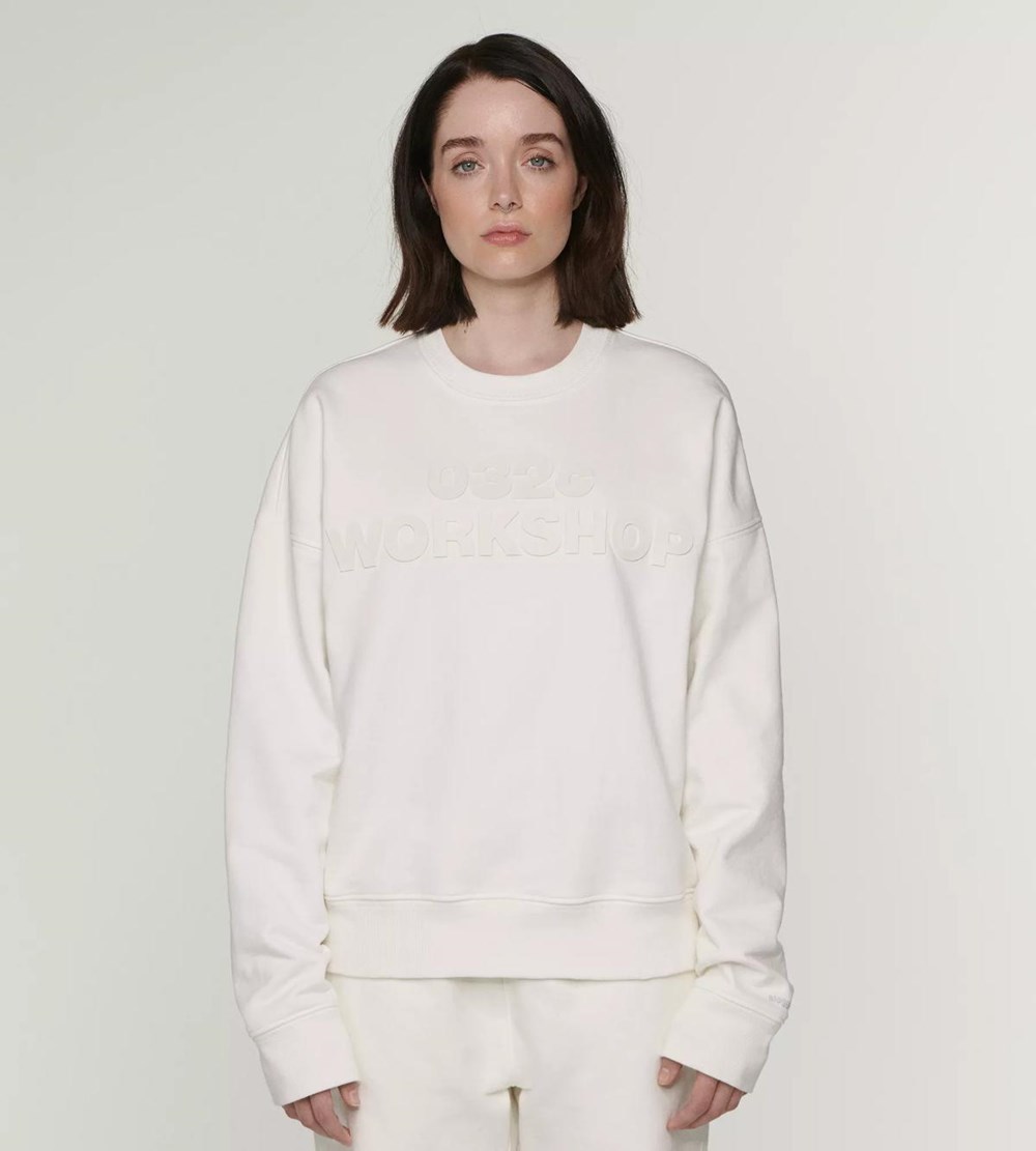 Sloggi 032c X Unisex Sweatshirt Beżowe | 65730-WRIU