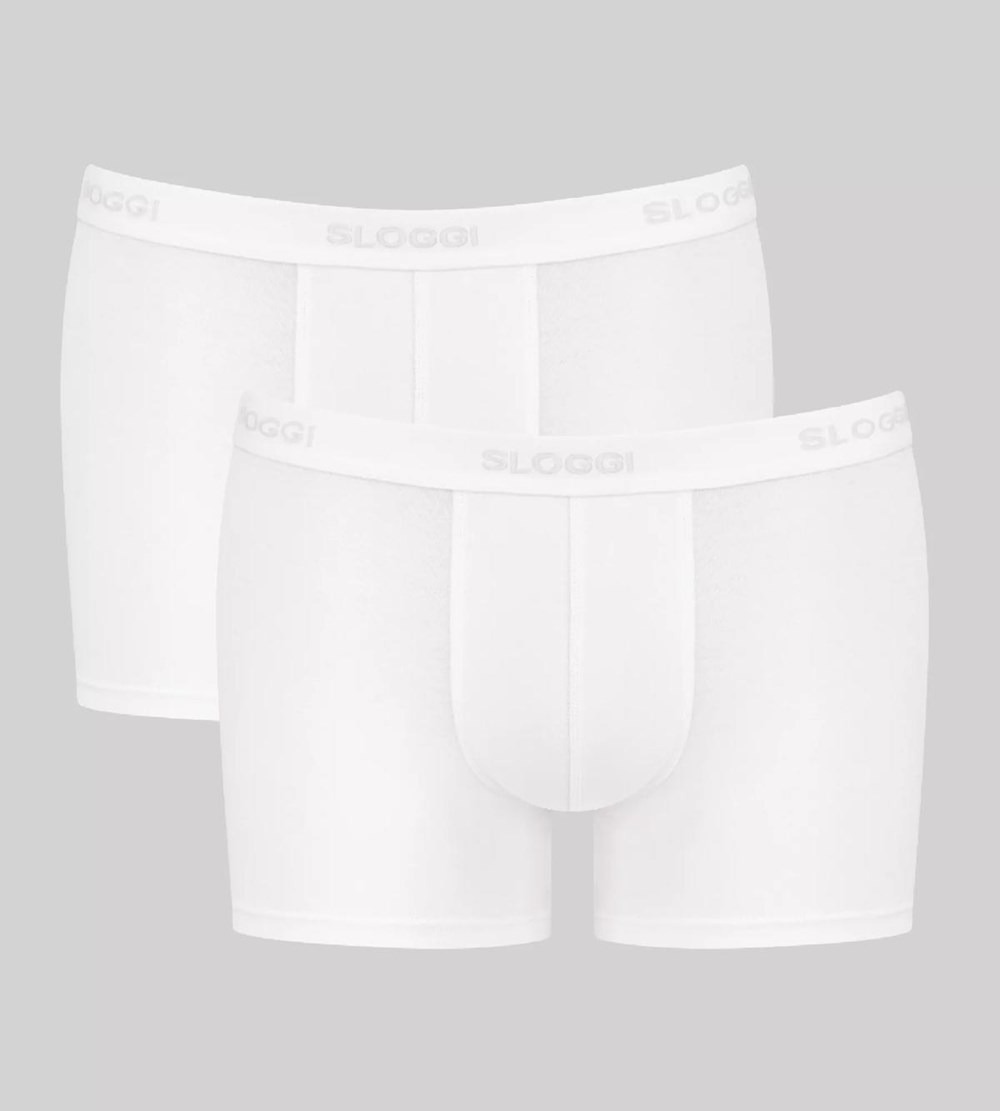 Sloggi 24/7 Shorts Białe | 63794-TOFK