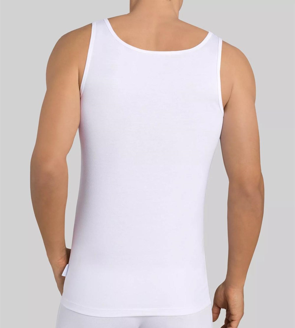 Sloggi 24/7 Vest Tank Top Białe | 69418-SCFU