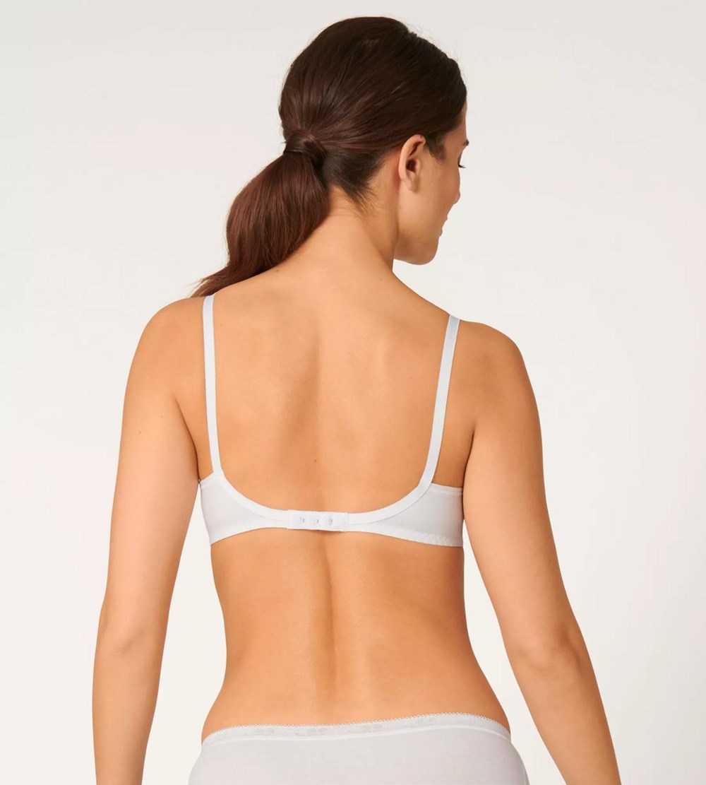 Sloggi Basic+ Non-wired Bra Białe | 41786-UMQD