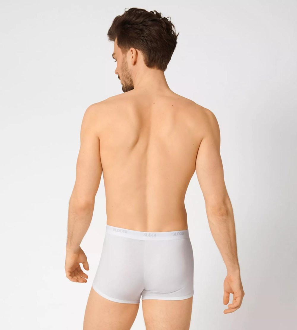 Sloggi Basic Shorts Białe | 56017-FGJR