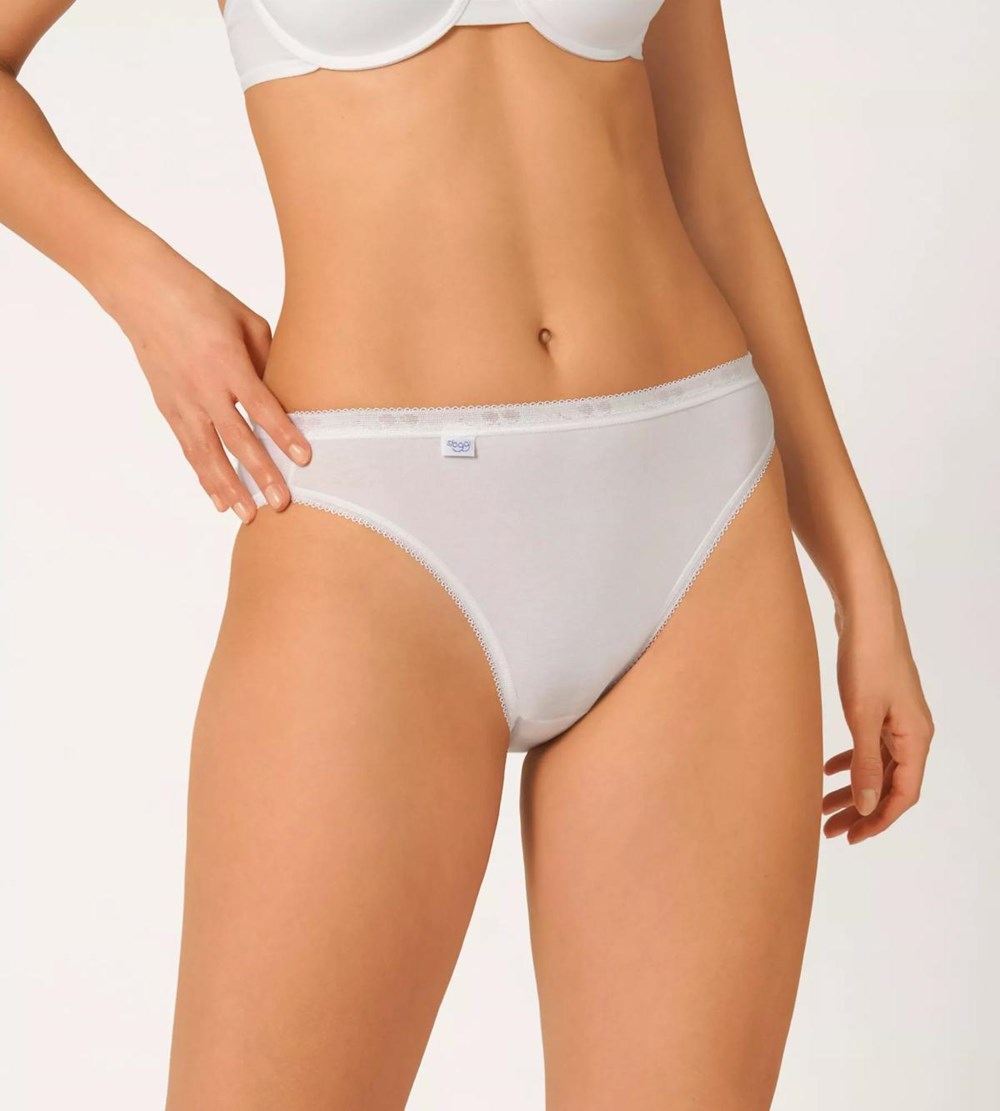 Sloggi Basic+ Tai Brief Białe | 53417-HNPE