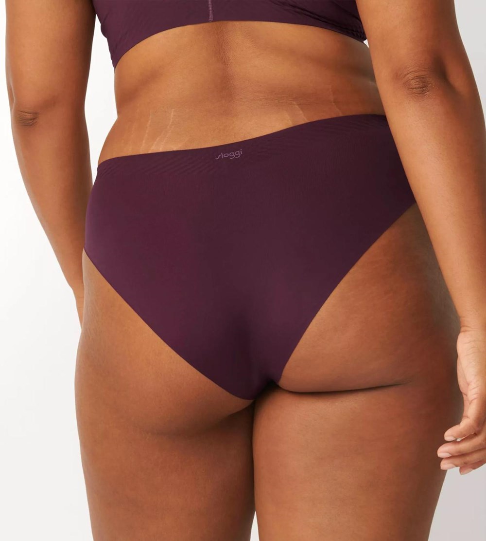 Sloggi Body Adapt High Leg Brief Brązowe | 30628-BIWV