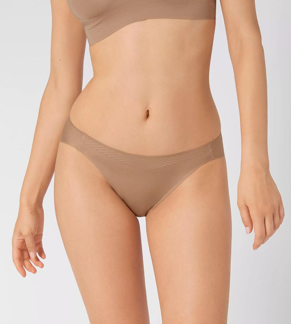 Sloggi Body Adapt High Leg Brief Brązowe | 37842-BGCO