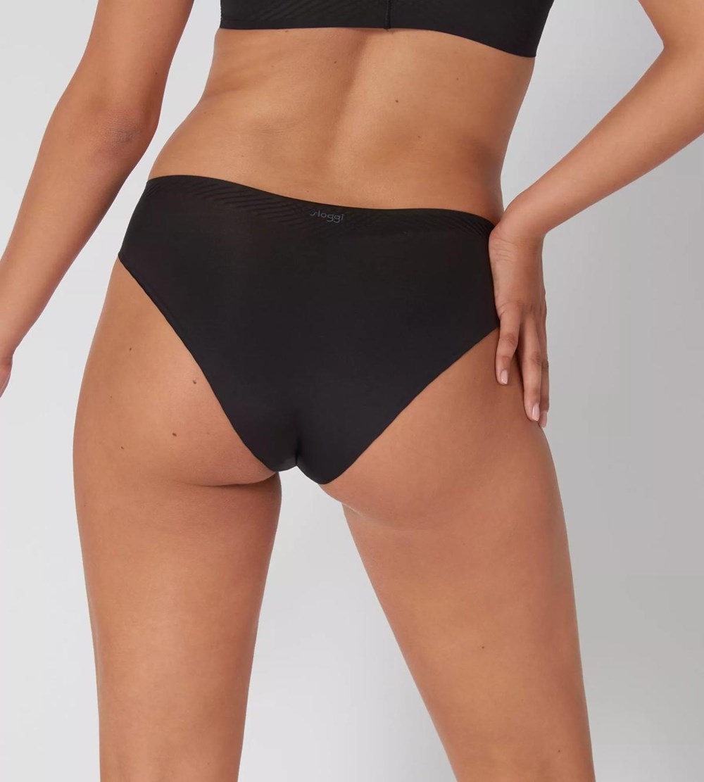 Sloggi Body Adapt High Leg Brief Czarne | 50432-UTCH