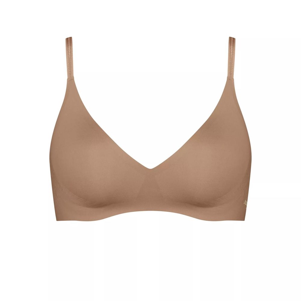 Sloggi Body Adapt Soft Bra Brązowe | 46728-IVJU