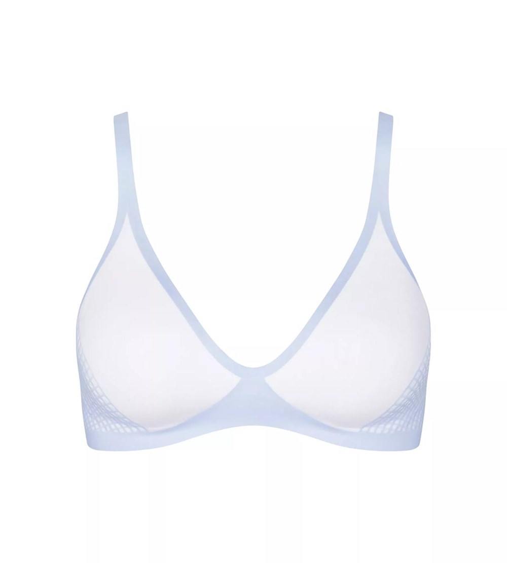 Sloggi Body Adapt T-shirt Bra Białe Głęboka | 54392-WKYF