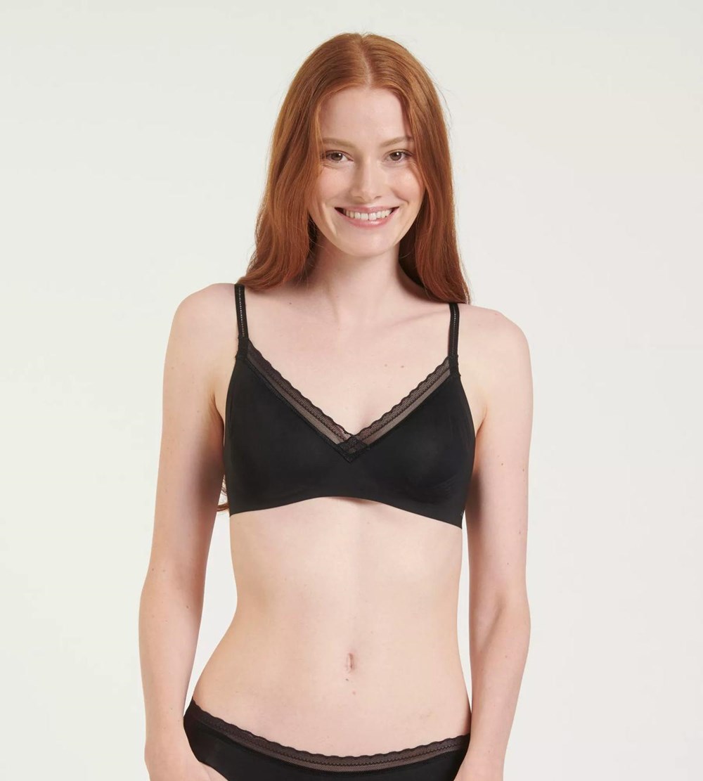 Sloggi Body Adapt Twist Non-wired Bra Czarne | 54029-TAEJ