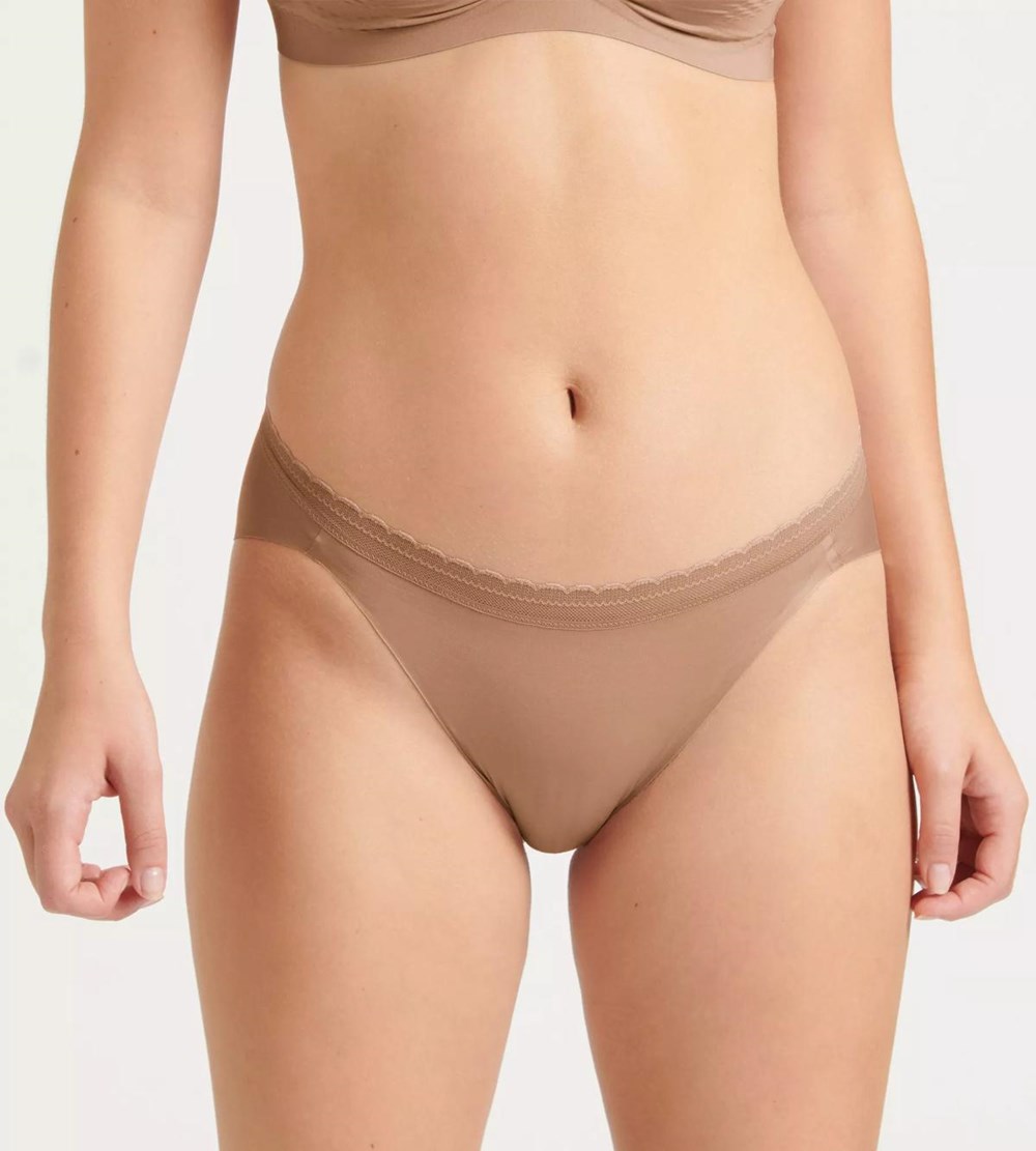 Sloggi Body Adapt Twist Tai Brief Brązowe | 20648-MCVR