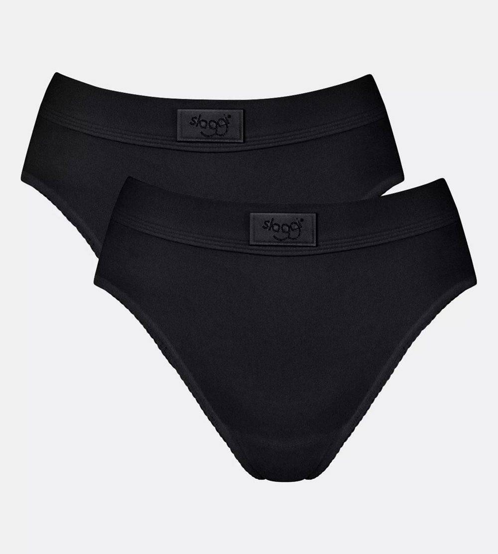 Sloggi Double Komfort Tai Brief Czarne | 63715-SJPD