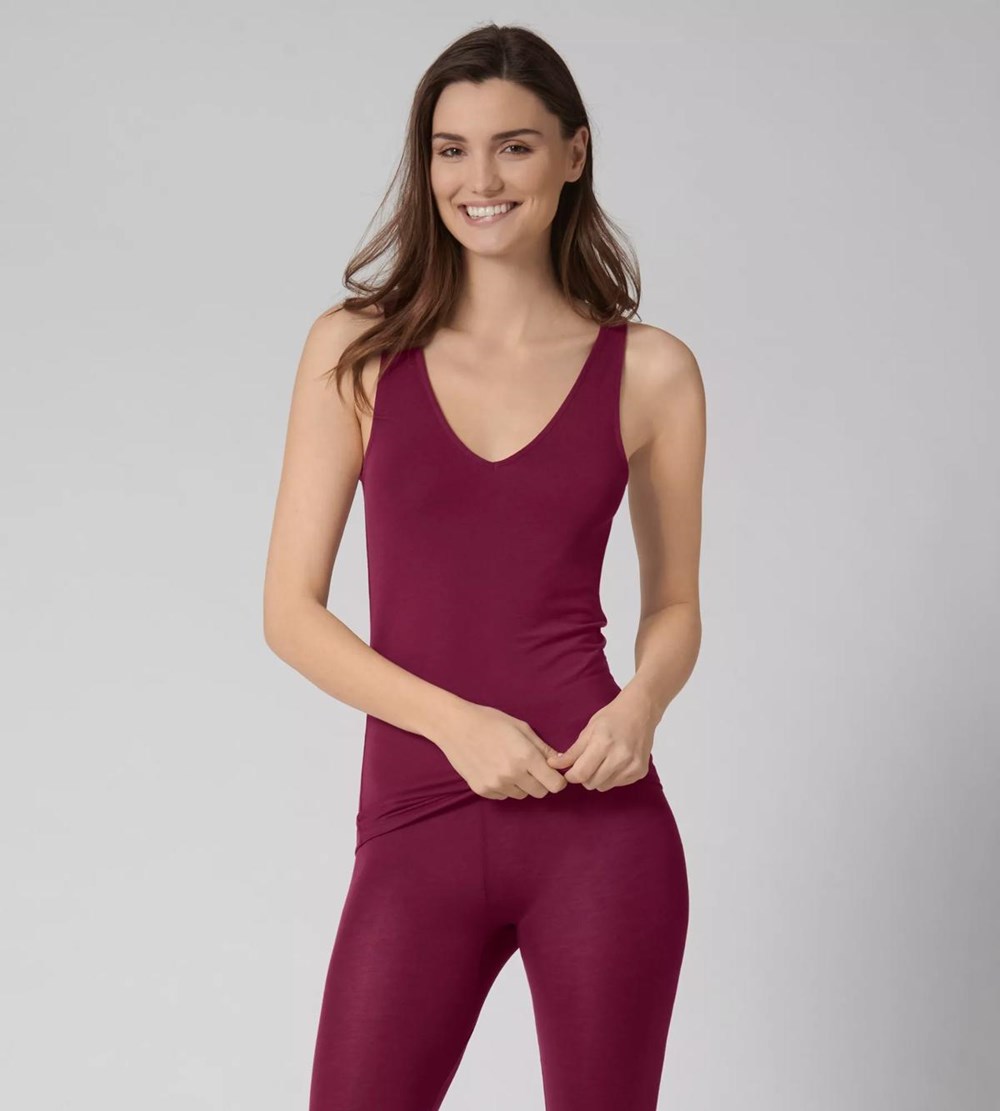 Sloggi Ever Cosy Muscular Tank Top Ciemny | 94286-QTWF