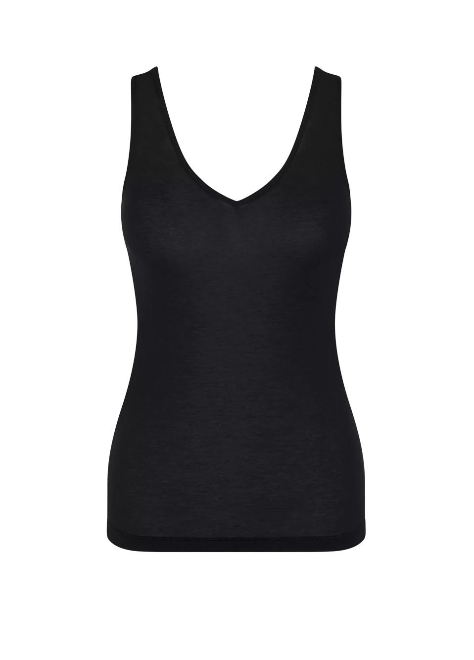 Sloggi Ever Cosy Muscular Tank Top Czarne | 14327-QVLG