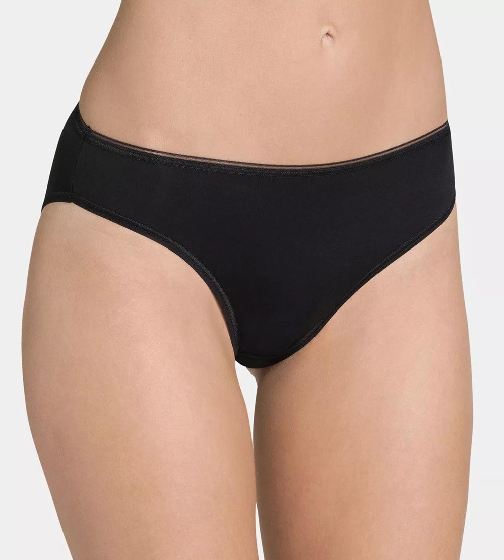 Sloggi Feel Sensational Tai Brief Czarne | 15309-UGLQ