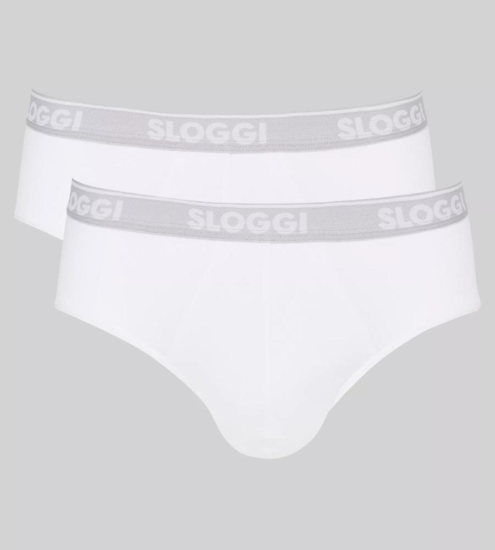 Sloggi Go Abc Midi Białe | 01546-XKJR