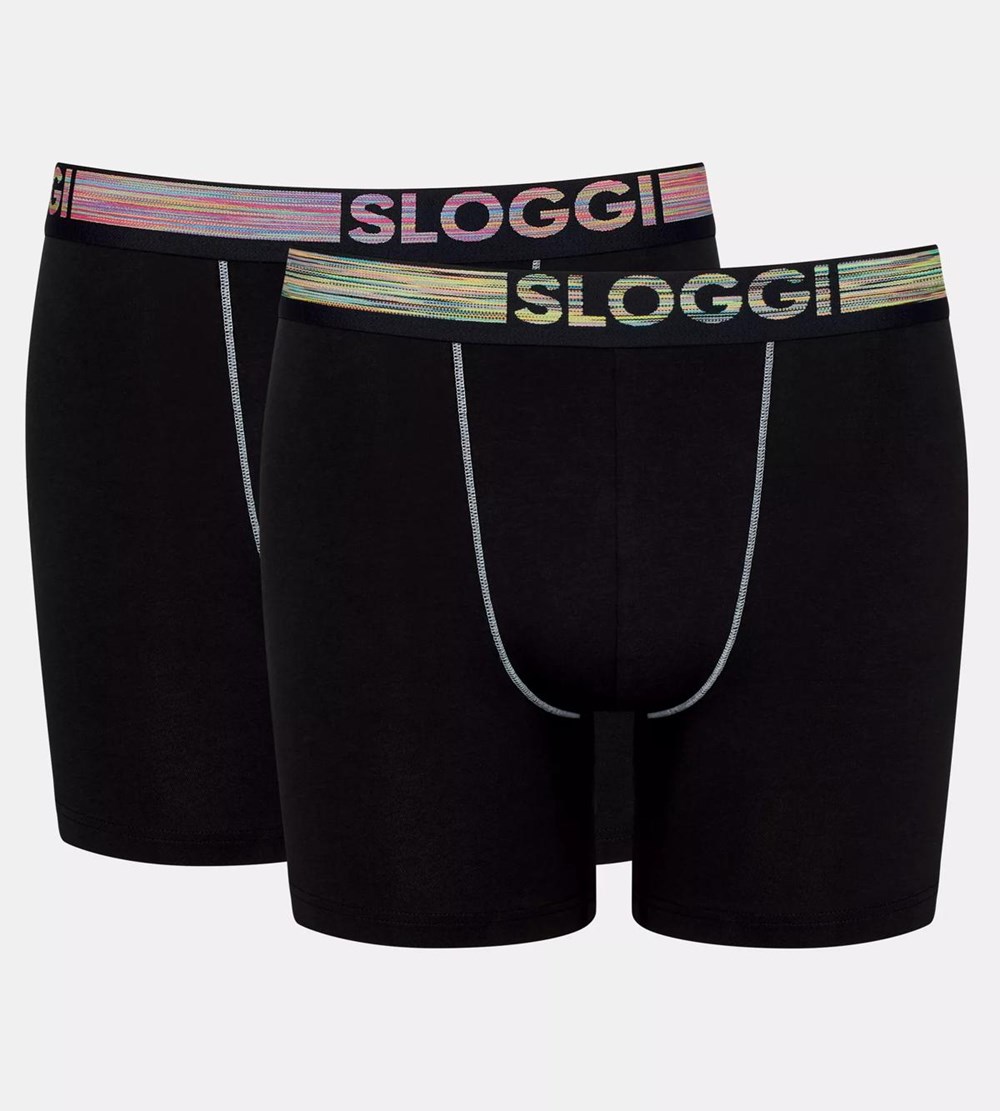 Sloggi Go Abc Natural Shorts Czarne | 12506-DPHL