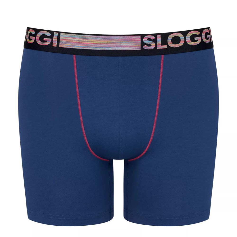 Sloggi Go Abc Natural Shorts Niebieskie | 94805-CSUY