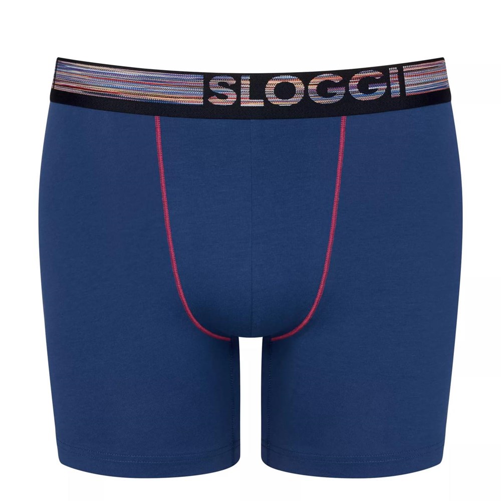 Sloggi Go Abc Natural Shorts Niebieskie | 94805-CSUY