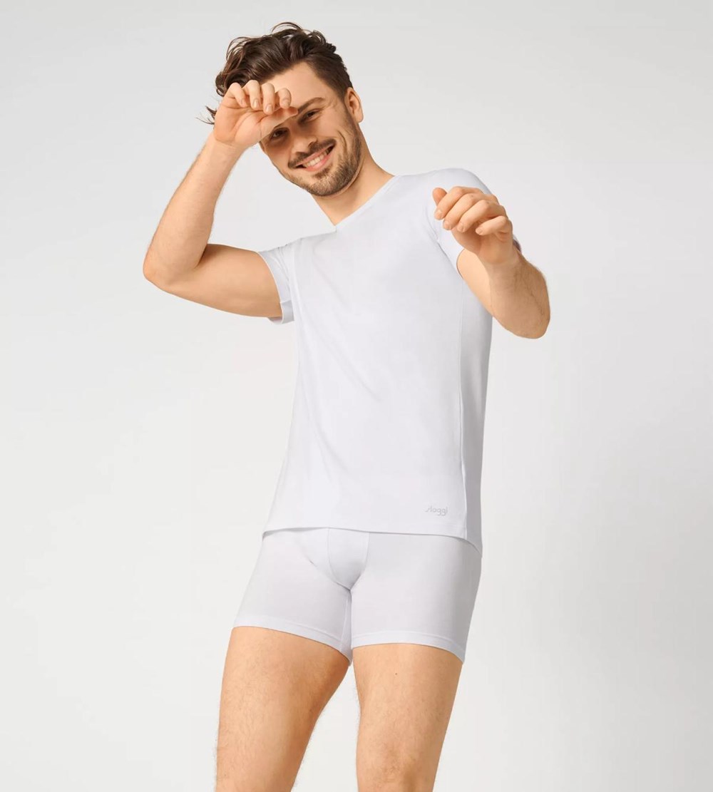 Sloggi Go Abc Shorts Białe | 89341-FMAO