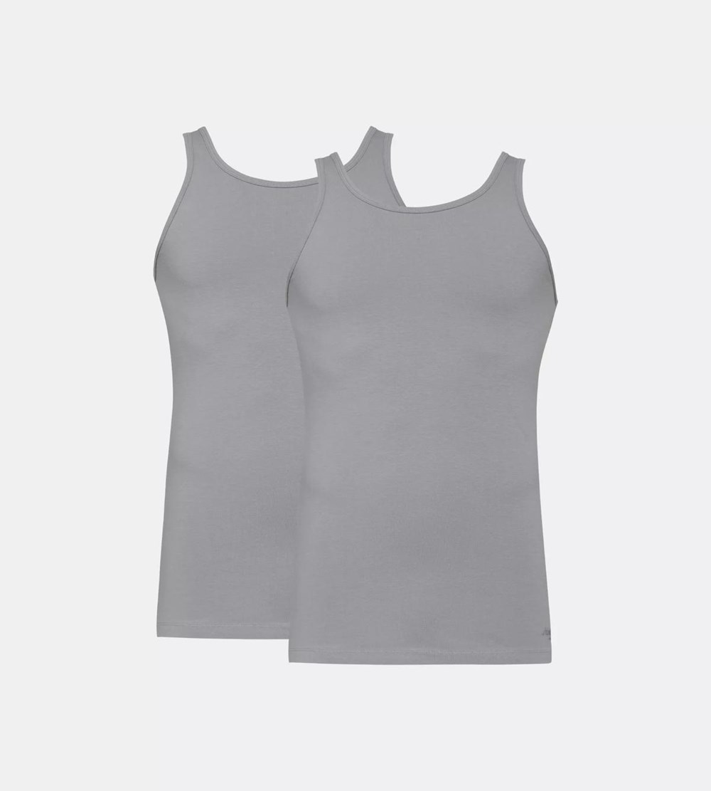 Sloggi Go Abc Vest Tank Top Szare | 91805-YTRG