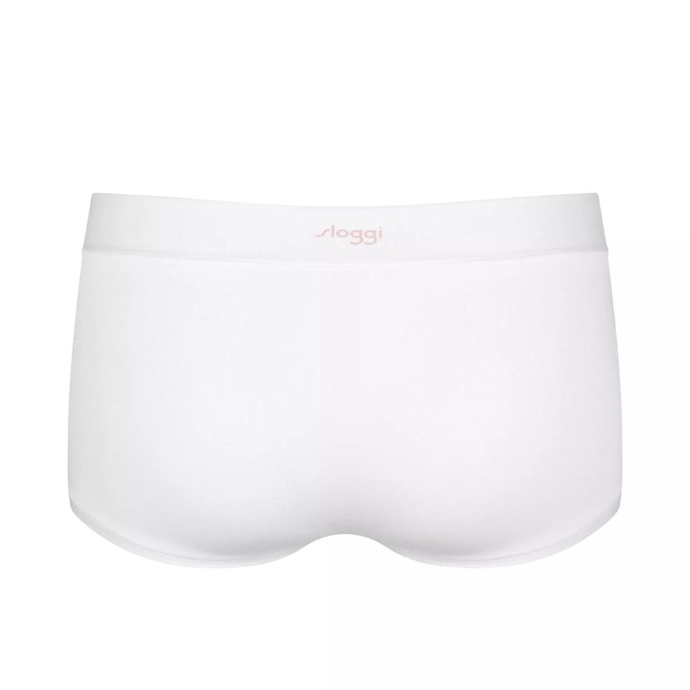 Sloggi Go Allround Boyshort Białe | 57260-FMNZ