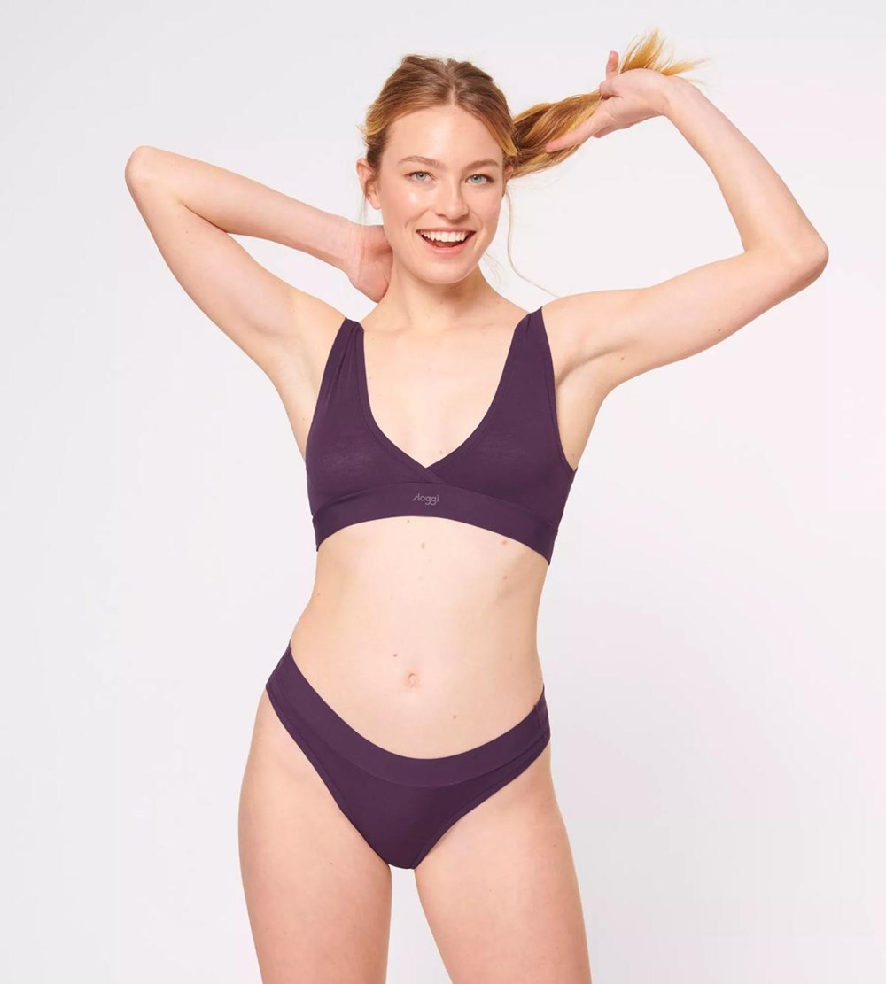 Sloggi Go Allround Bralette Plum | 03729-VEHC