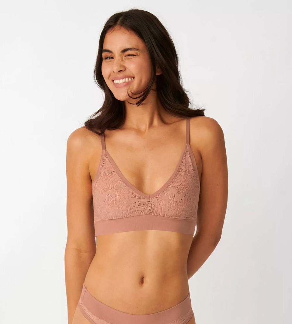 Sloggi Go Allround Koronkowe Bralette Indian Summer | 56948-OGPM