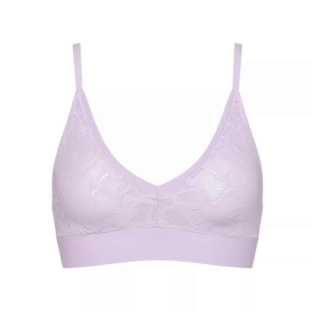 Sloggi Go Allround Koronkowe Bralette Lila | 07645-ZRGJ