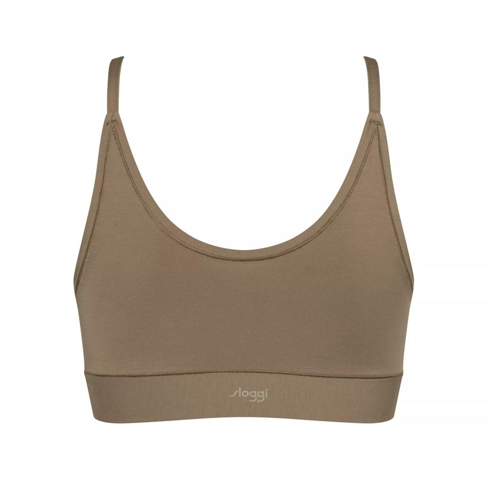 Sloggi Go Allround Koronkowe Bralette Szare | 36279-OGEQ