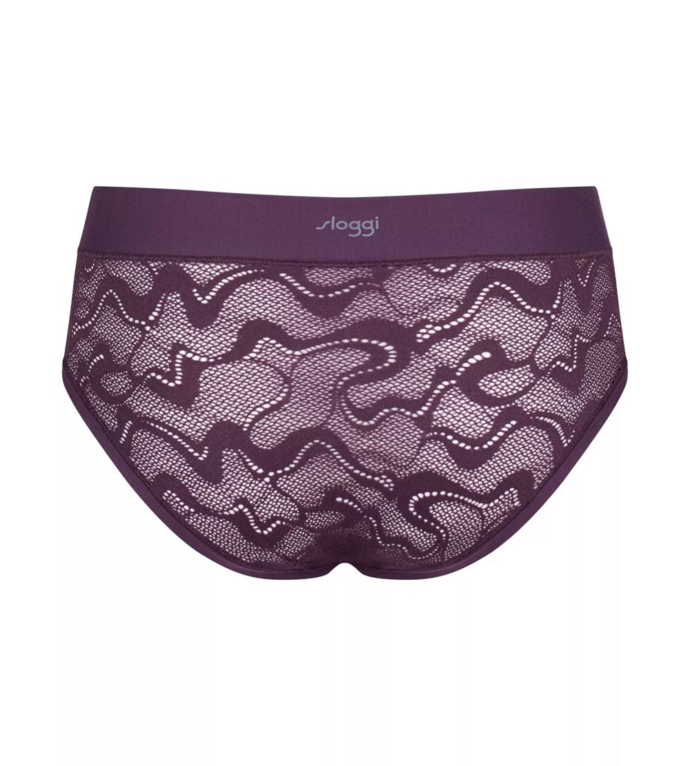 Sloggi Go Allround Koronkowe Midi Plum | 96713-VUEZ