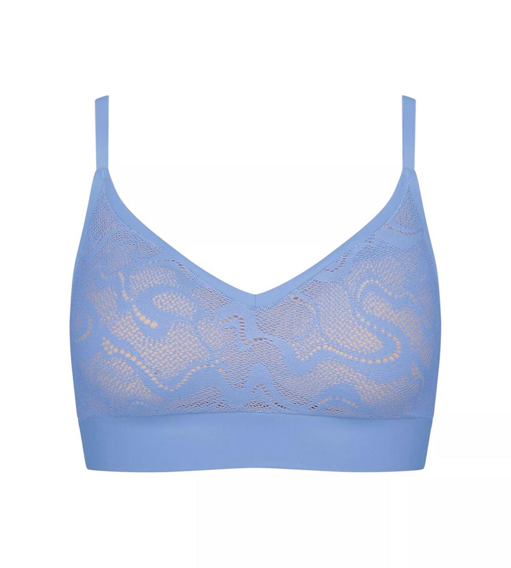 Sloggi Go Allround Koronkowe Watowany Bra Riviera | 12630-HCYR