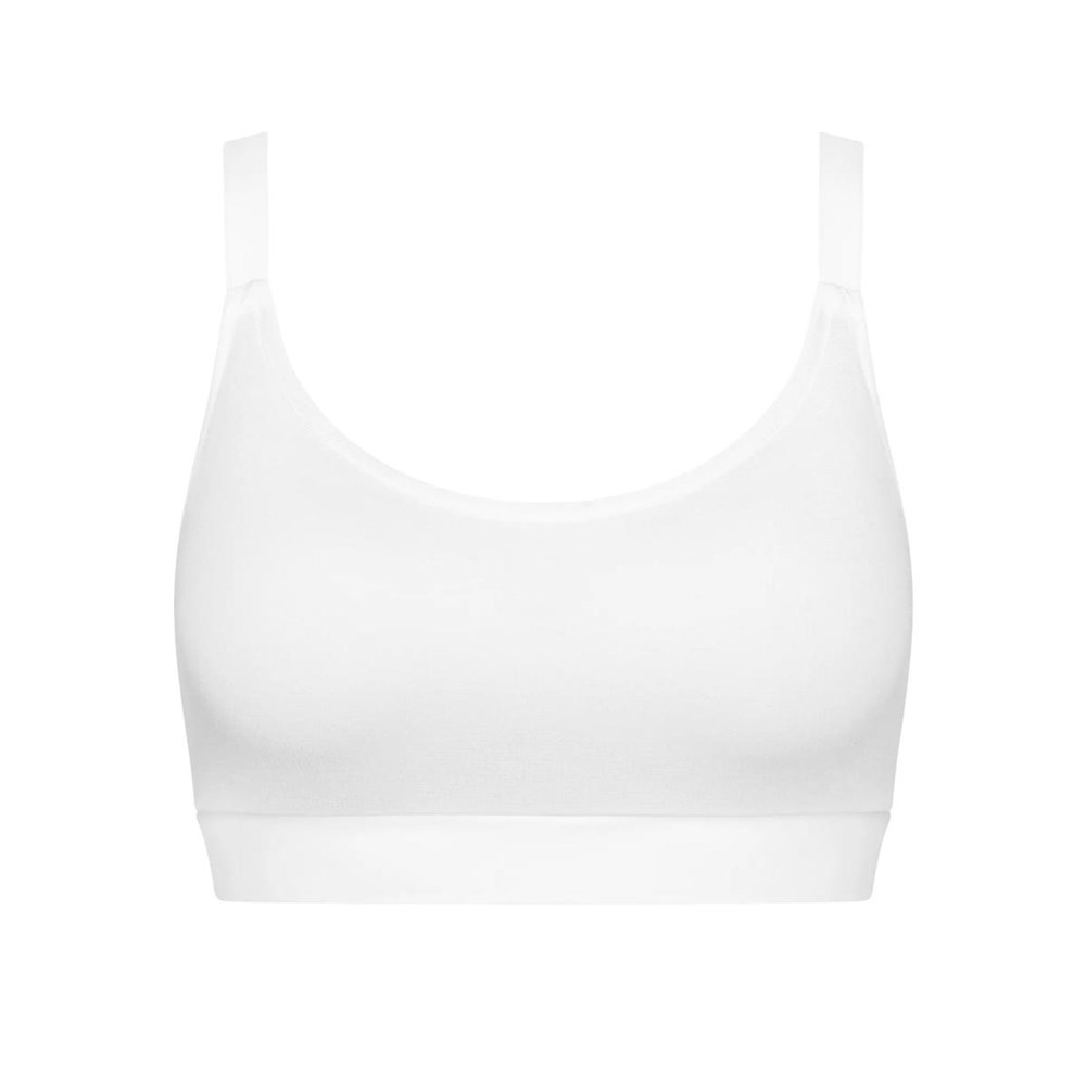 Sloggi Go Allround Watowany Bra Białe | 50936-ZDOW