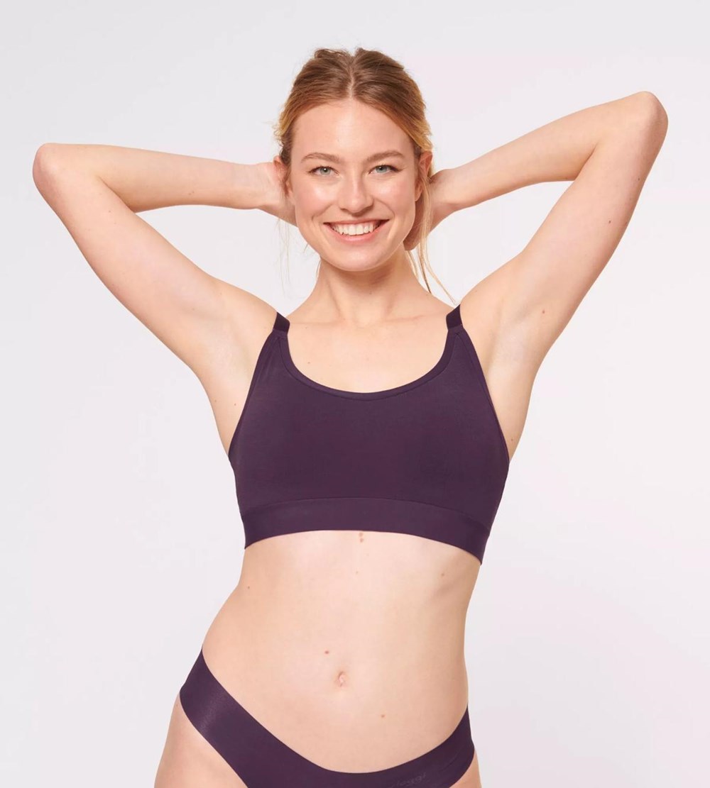 Sloggi Go Allround Watowany Bra Plum | 76428-PIRX