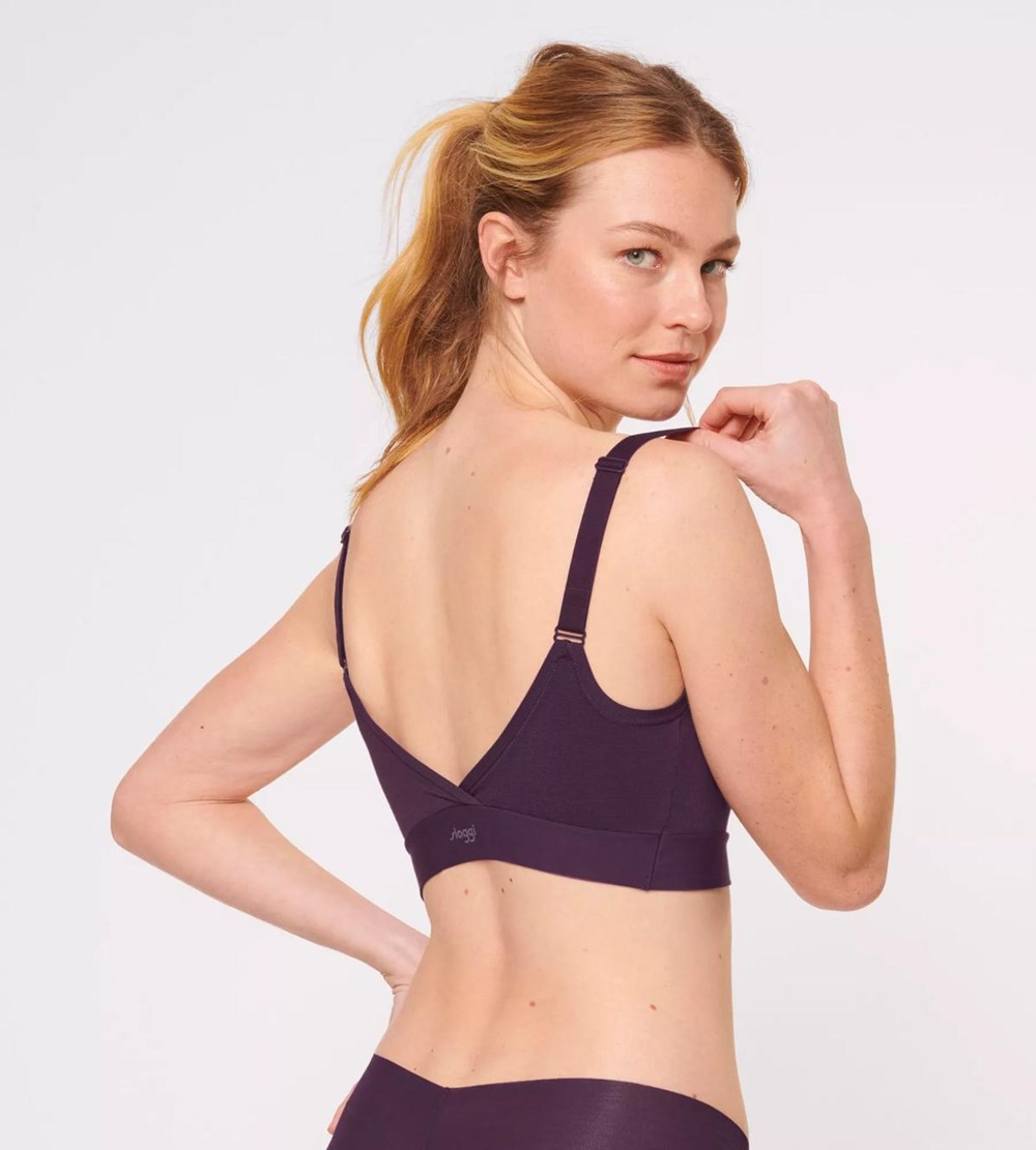 Sloggi Go Allround Watowany Bra Plum | 76428-PIRX