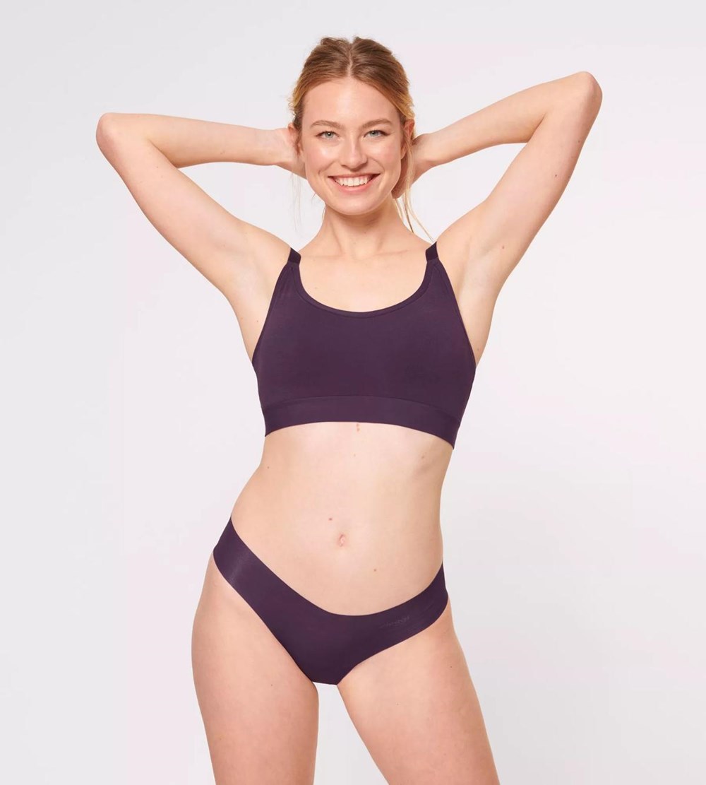 Sloggi Go Allround Watowany Bra Plum | 76428-PIRX