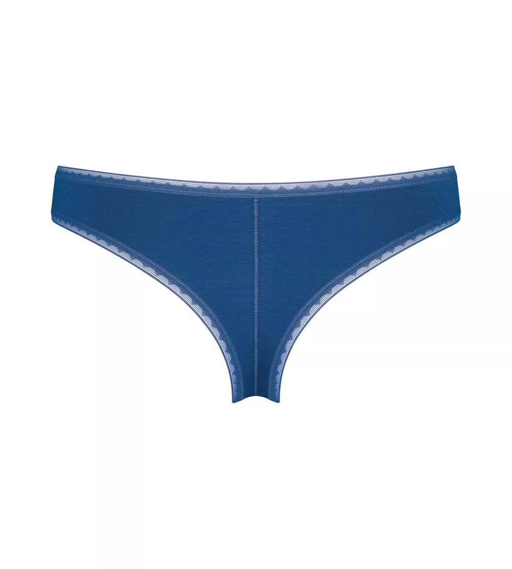 Sloggi Go Brazilian Brief Niebieskie Ciemny | 24038-VOHG