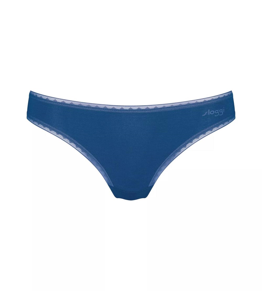 Sloggi Go Brazilian Brief Niebieskie Ciemny | 24038-VOHG