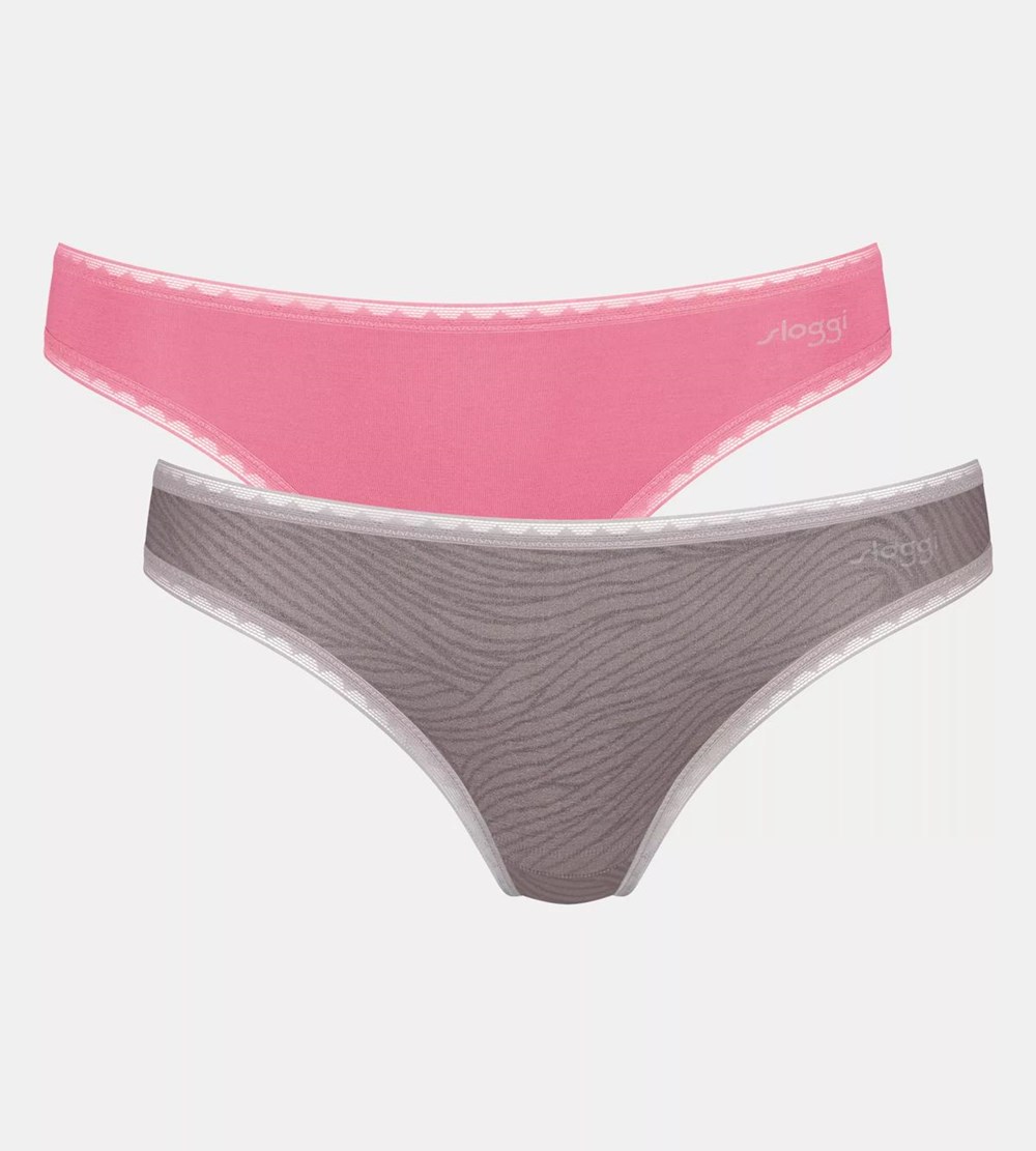 Sloggi Go Brazilian Brief Szare | 28954-BISK