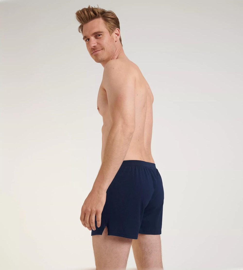 Sloggi Go Natural Shorts Niebieskie | 09784-IHPN