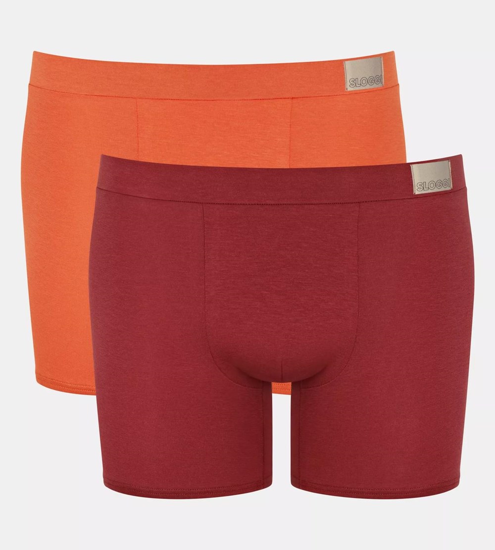 Sloggi Go Natural Shorts Pomarańczowe Ciemny | 04371-OUJY