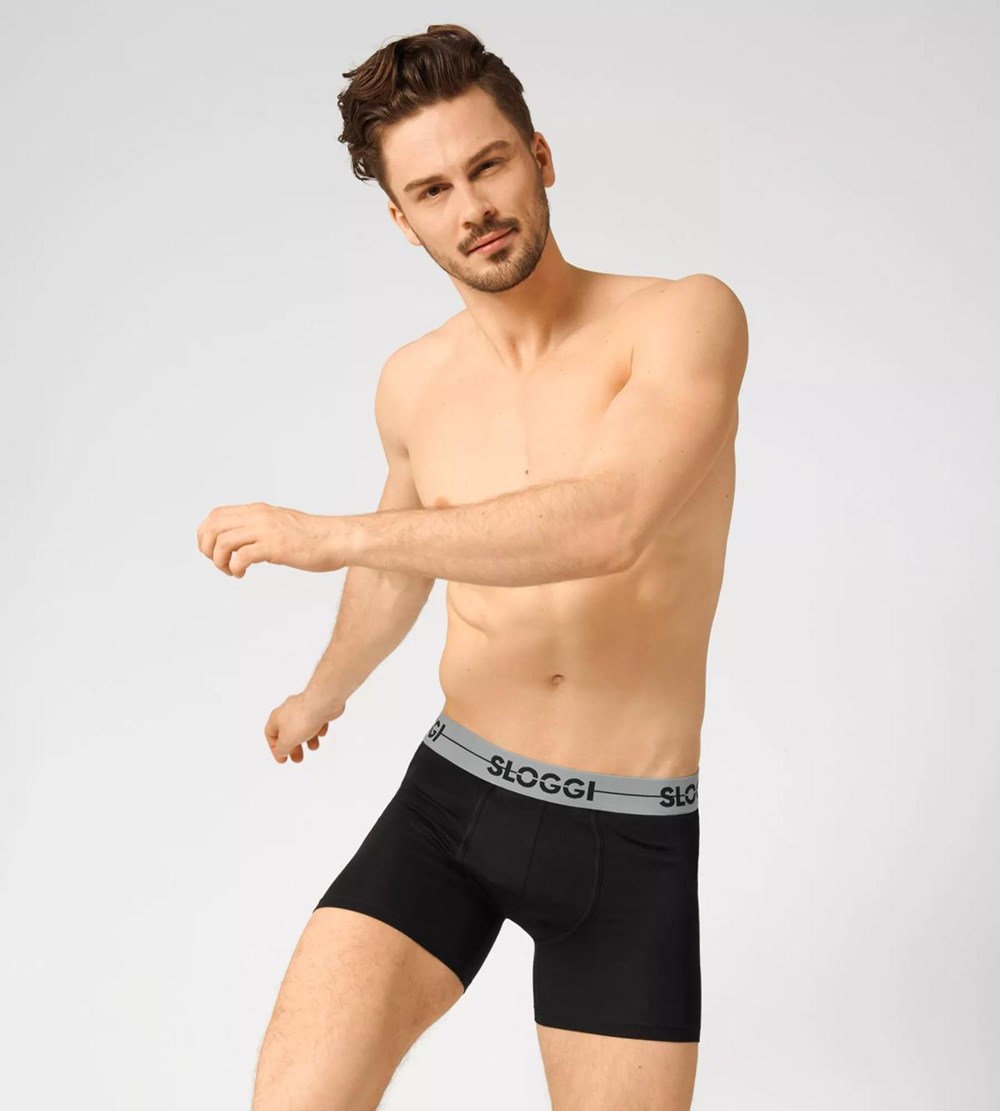 Sloggi Go Shorts Czarne | 42608-VLAT