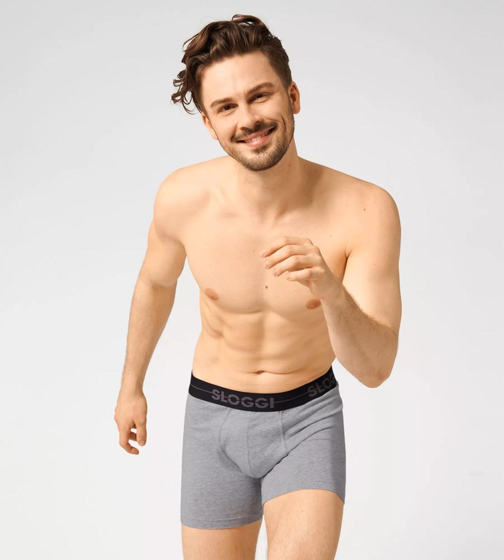 Sloggi Go Shorts Niebieskie Ciemny | 65241-GOSF