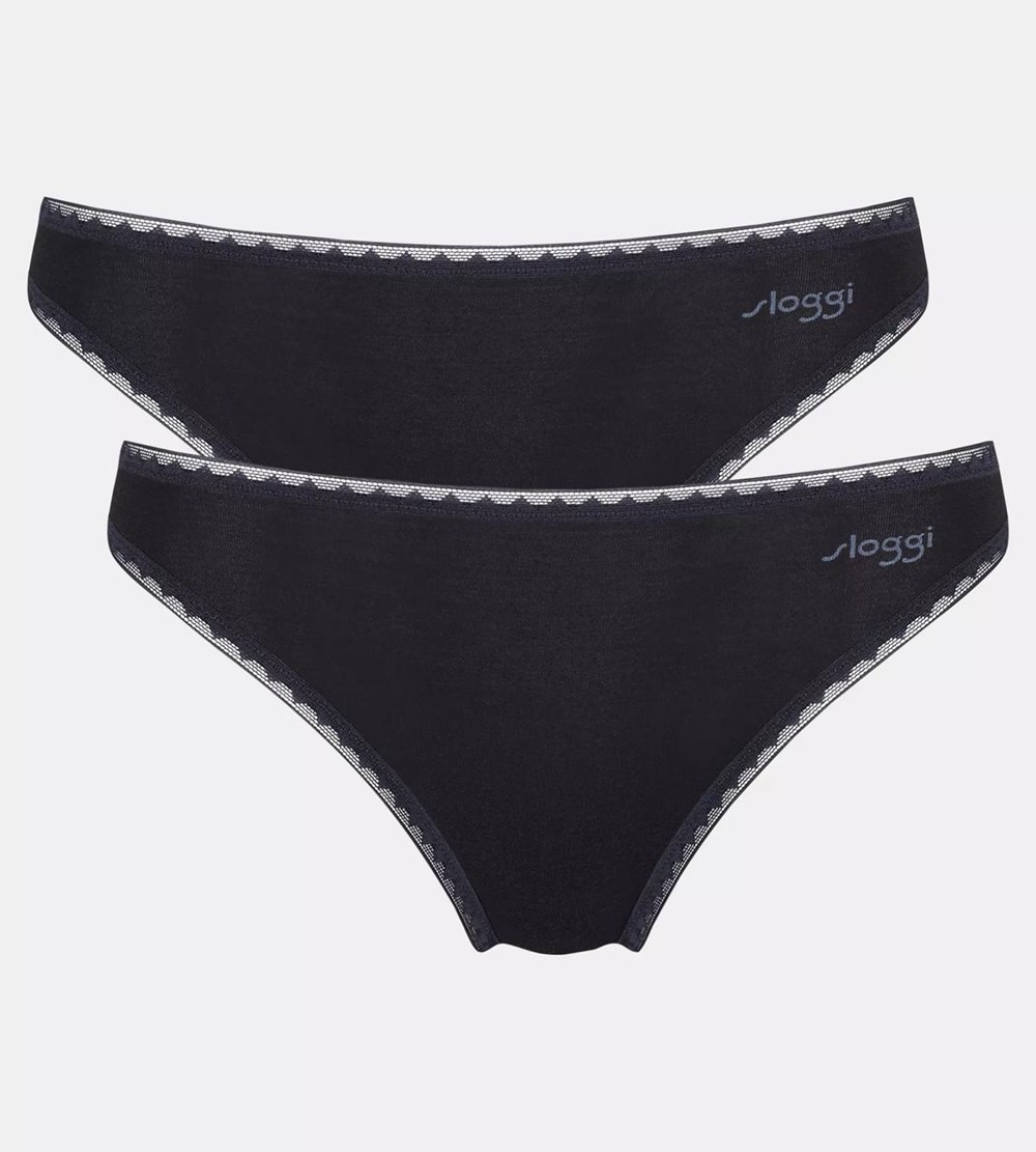 Sloggi Go Tai Brief Czarne | 93672-OYME