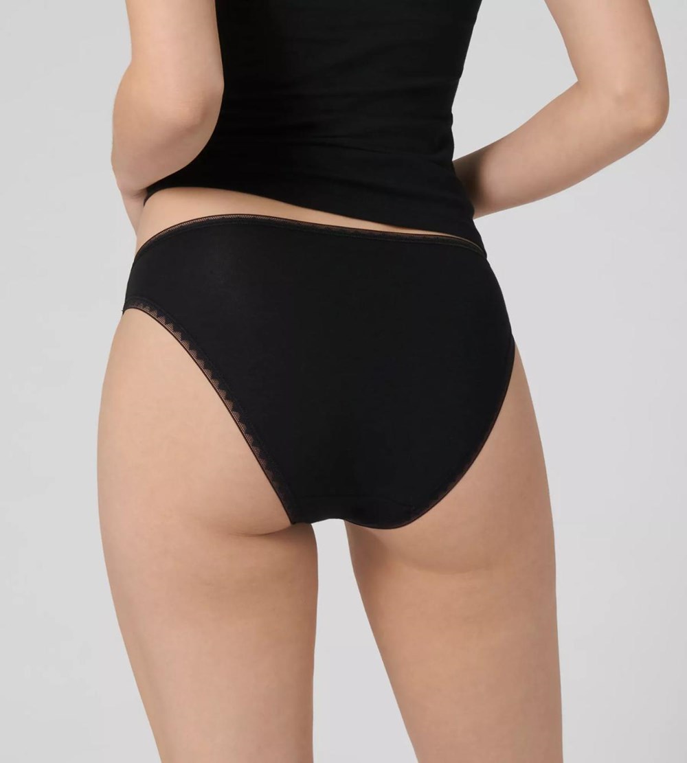 Sloggi Go Tai Brief Czarne | 93672-OYME