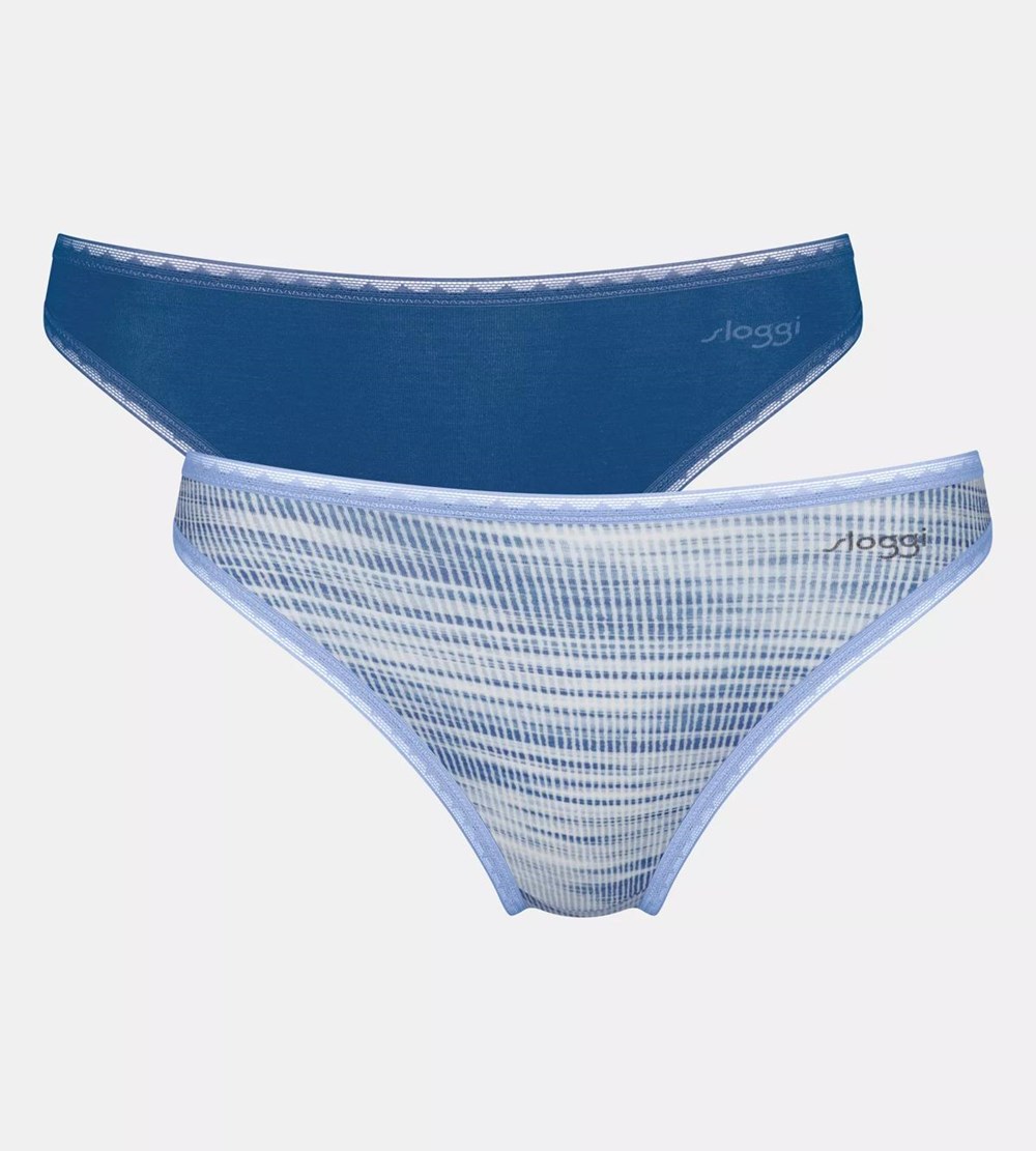 Sloggi Go Tai Brief Niebieskie Ciemny | 64187-LDNB