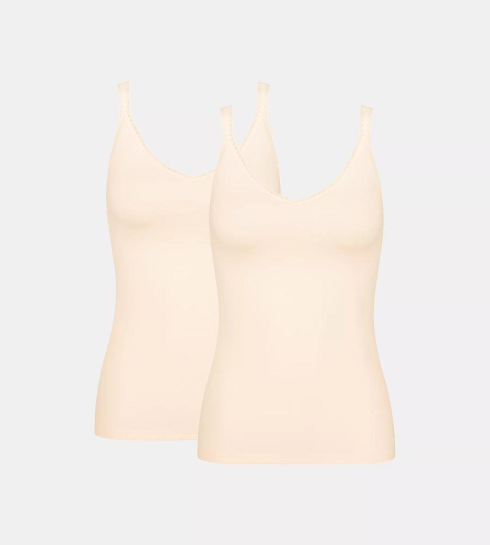 Sloggi Go Top With Spaghetti Straps Fresh powder | 09214-GXDN