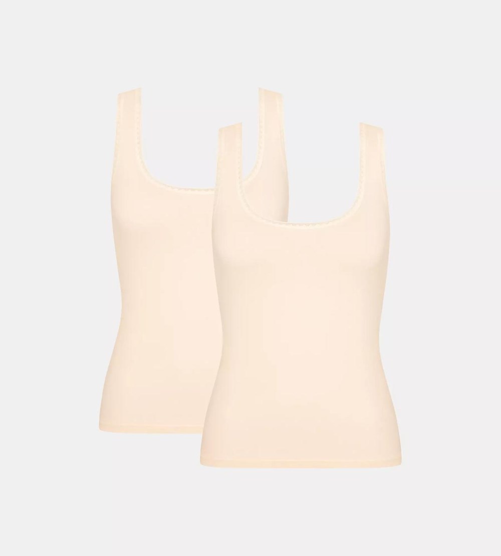 Sloggi Go Vest Tank Top Fresh powder | 37961-IOKL