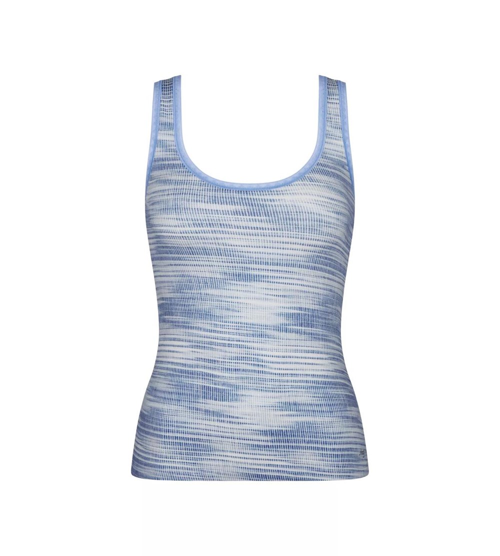 Sloggi Go Vest Tank Top Niebieskie Ciemny | 05648-TEPG