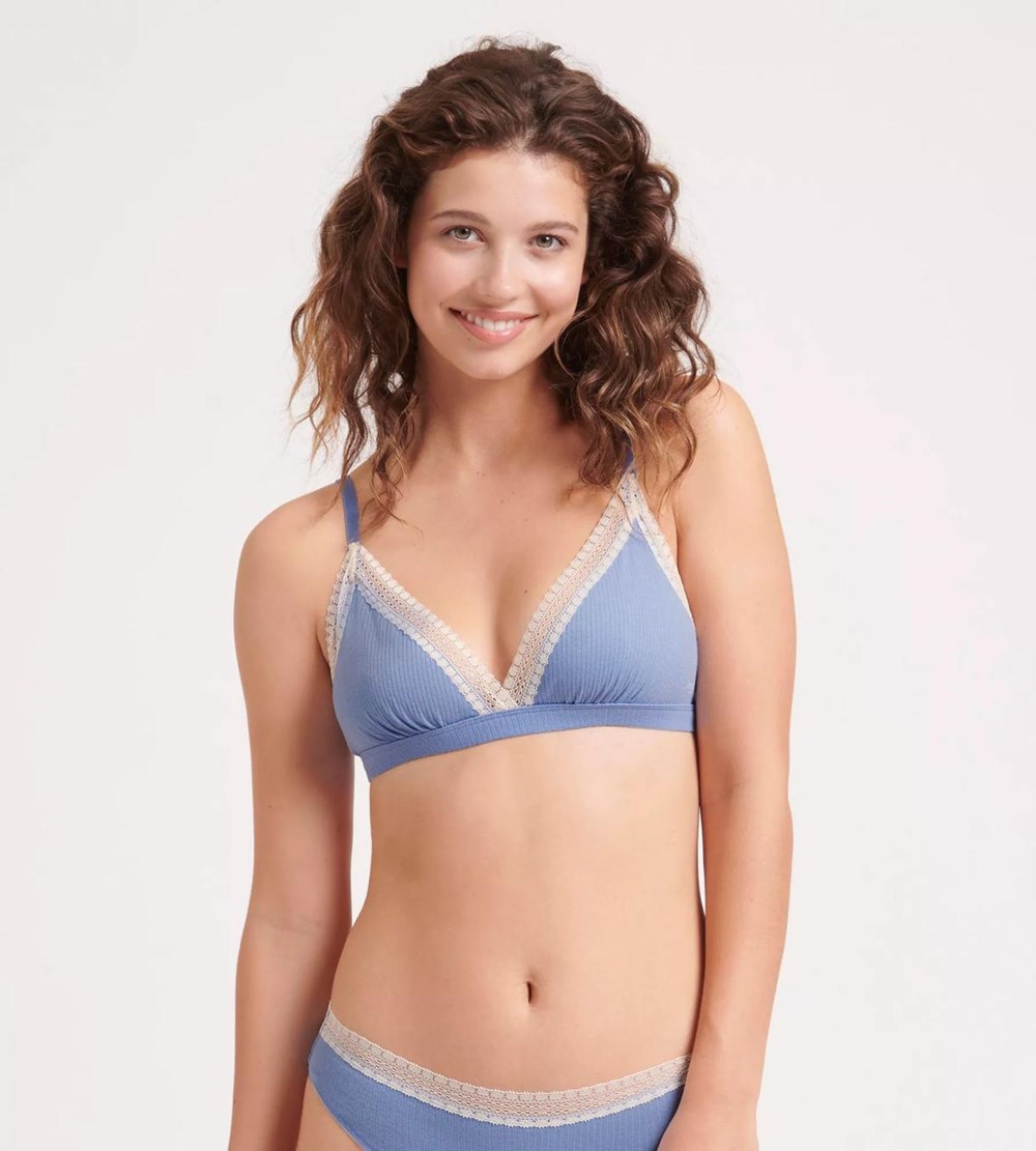 Sloggi Go Żebrowany Bralette Riviera | 87420-MSUF