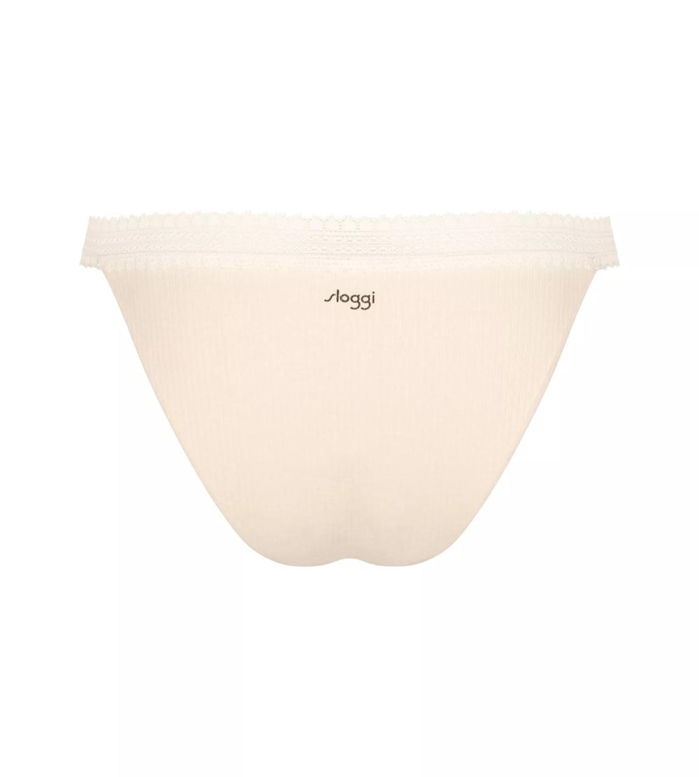 Sloggi Go Żebrowany Brazilian Brief Brązowe Głęboka | 76140-MGPA