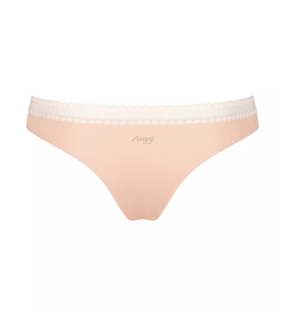 Sloggi Go Żebrowany Brazilian Brief Pomarańczowe | 07942-HLIW